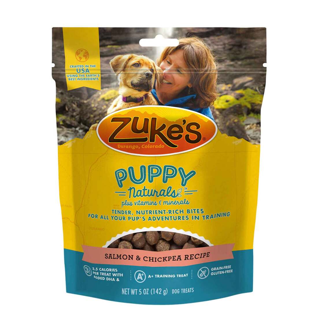 Zuke’s Puppy Naturals Puppy Training Treats for Dogs of All Sizes, Pet Treats made with Real Salmon,