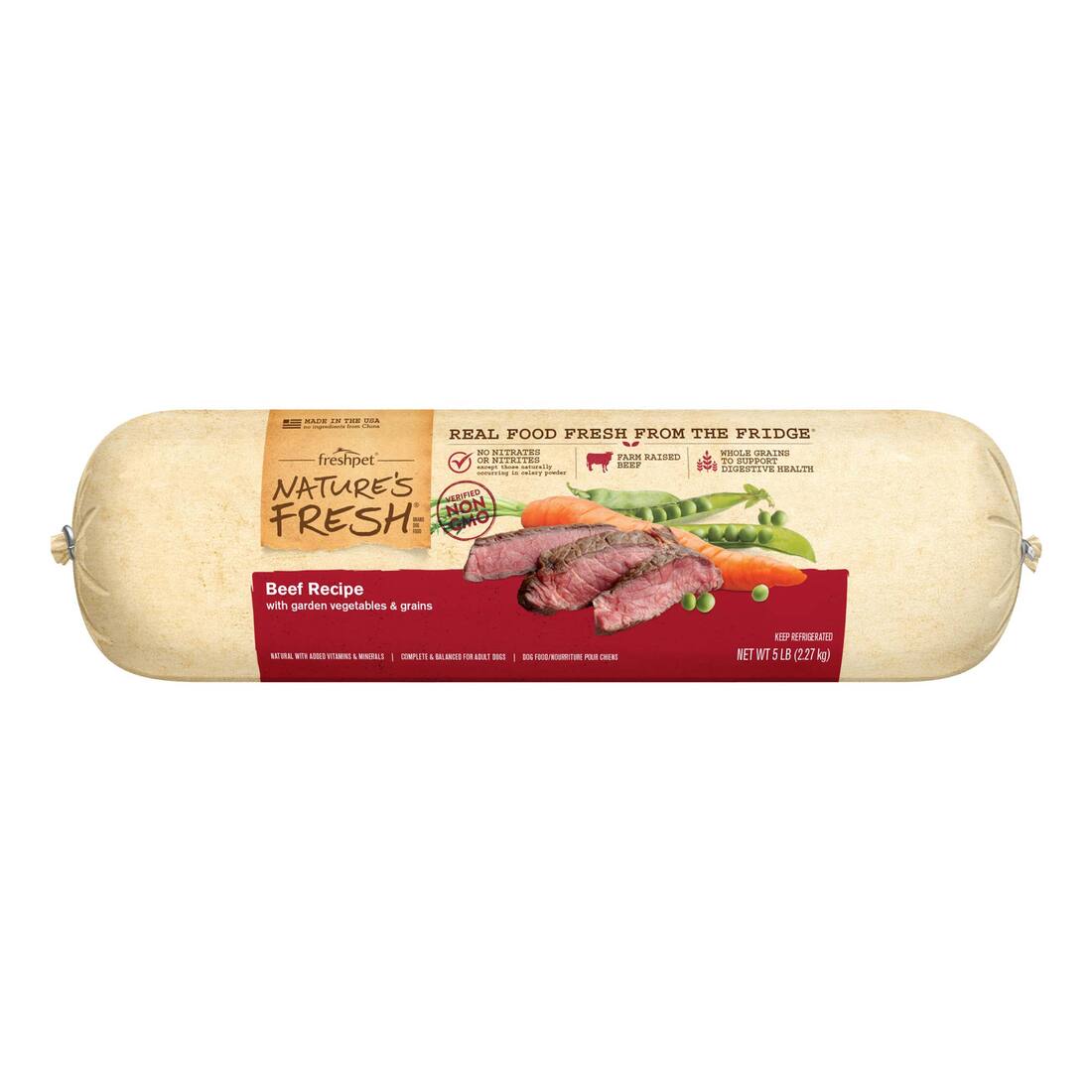 Freshpet Nature's Fresh Beef Fresh Dog Food, 5 Pounds - Not Available for Delivery