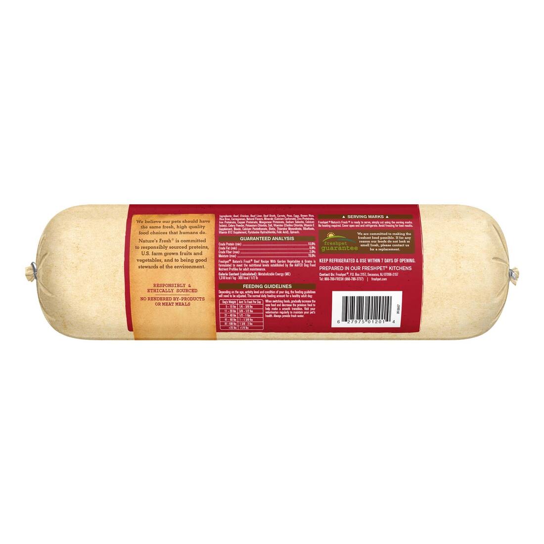 Freshpet Nature's Fresh Beef Fresh Dog Food, 5 Pounds - Not Available for Delivery