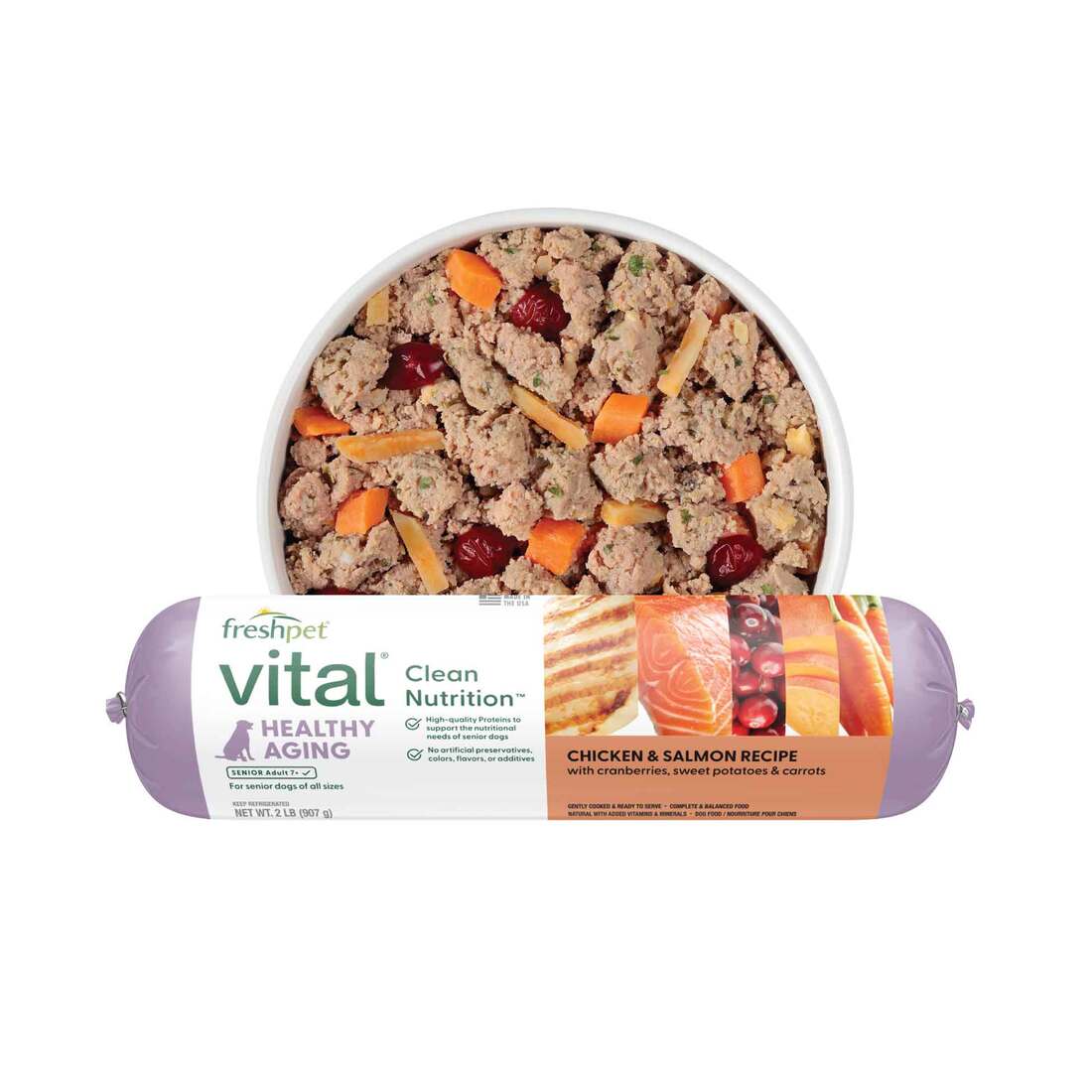 Dog Food Frozen Raw & Refrigerated Food Freshpet Vital, Fresh Dog Food ...
