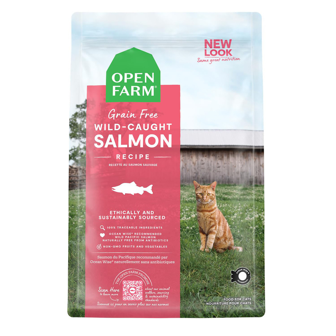 Open Farm Wild Caught Salmon Dry Cat Food, 8 Pounds