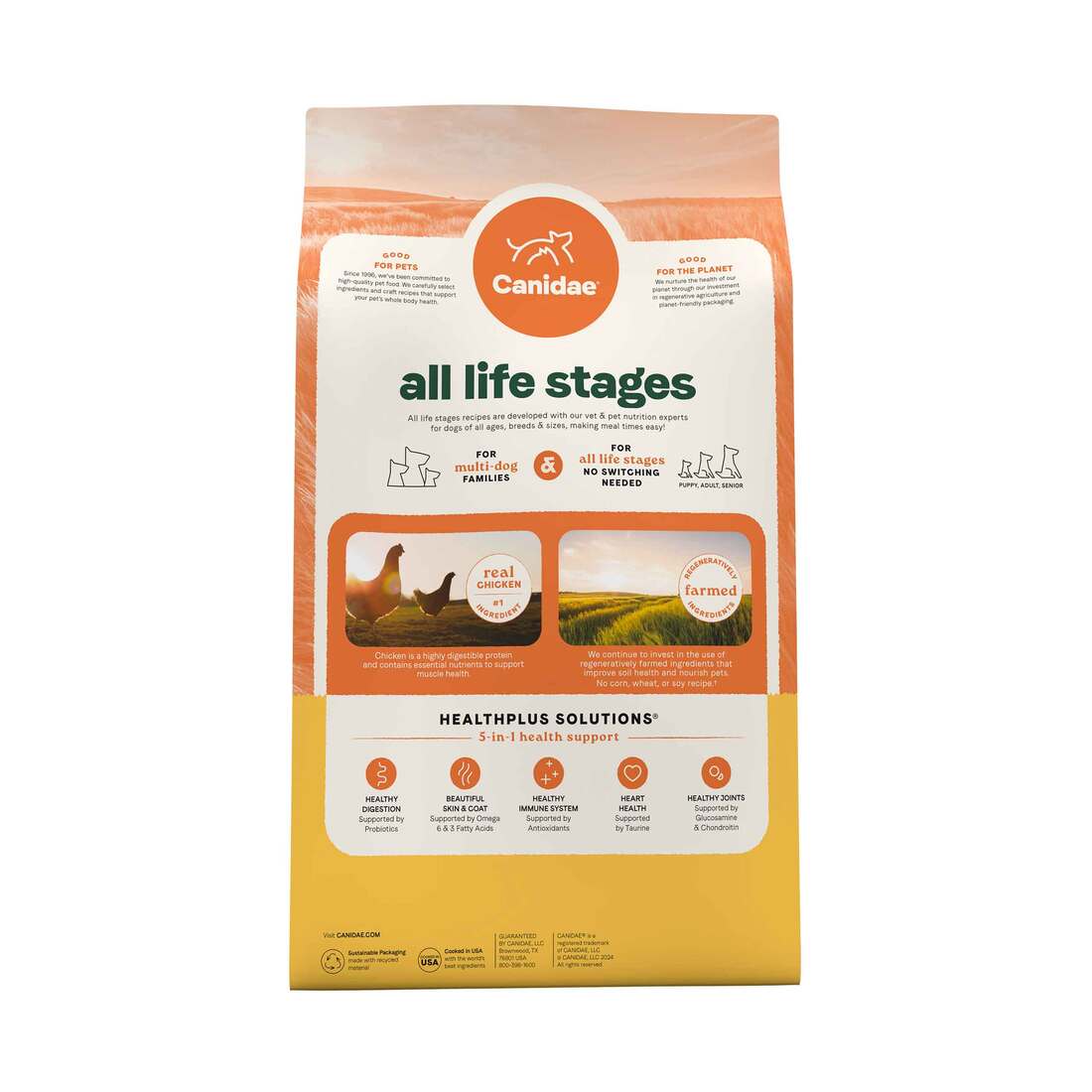 Canidae All Life Stages Dry Dog Food, Real Chicken & Ancient Grains Recipe, 5 Pounds