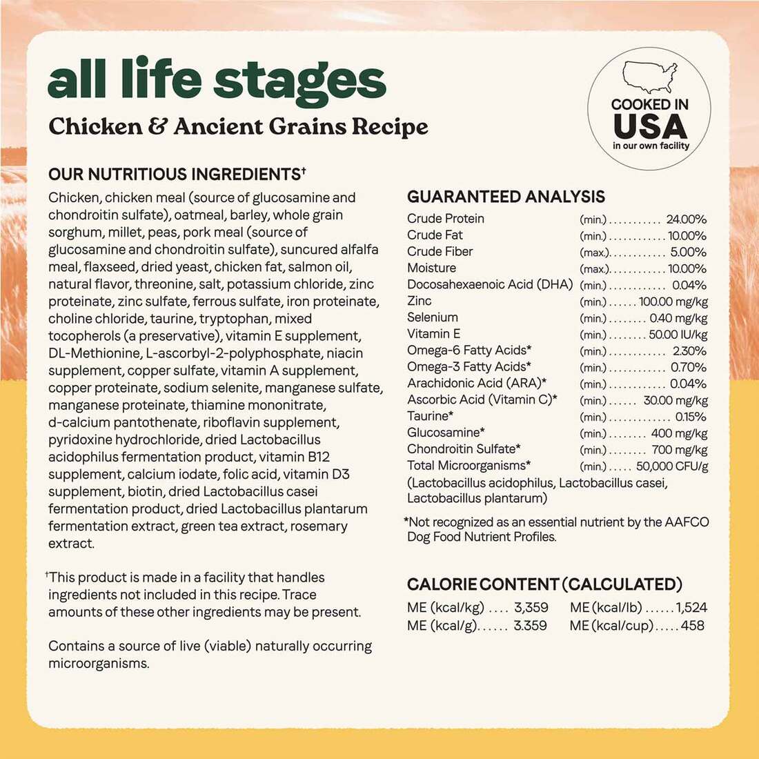 Canidae All Life Stages Dry Dog Food, Real Chicken & Ancient Grains Recipe, 5 Pounds
