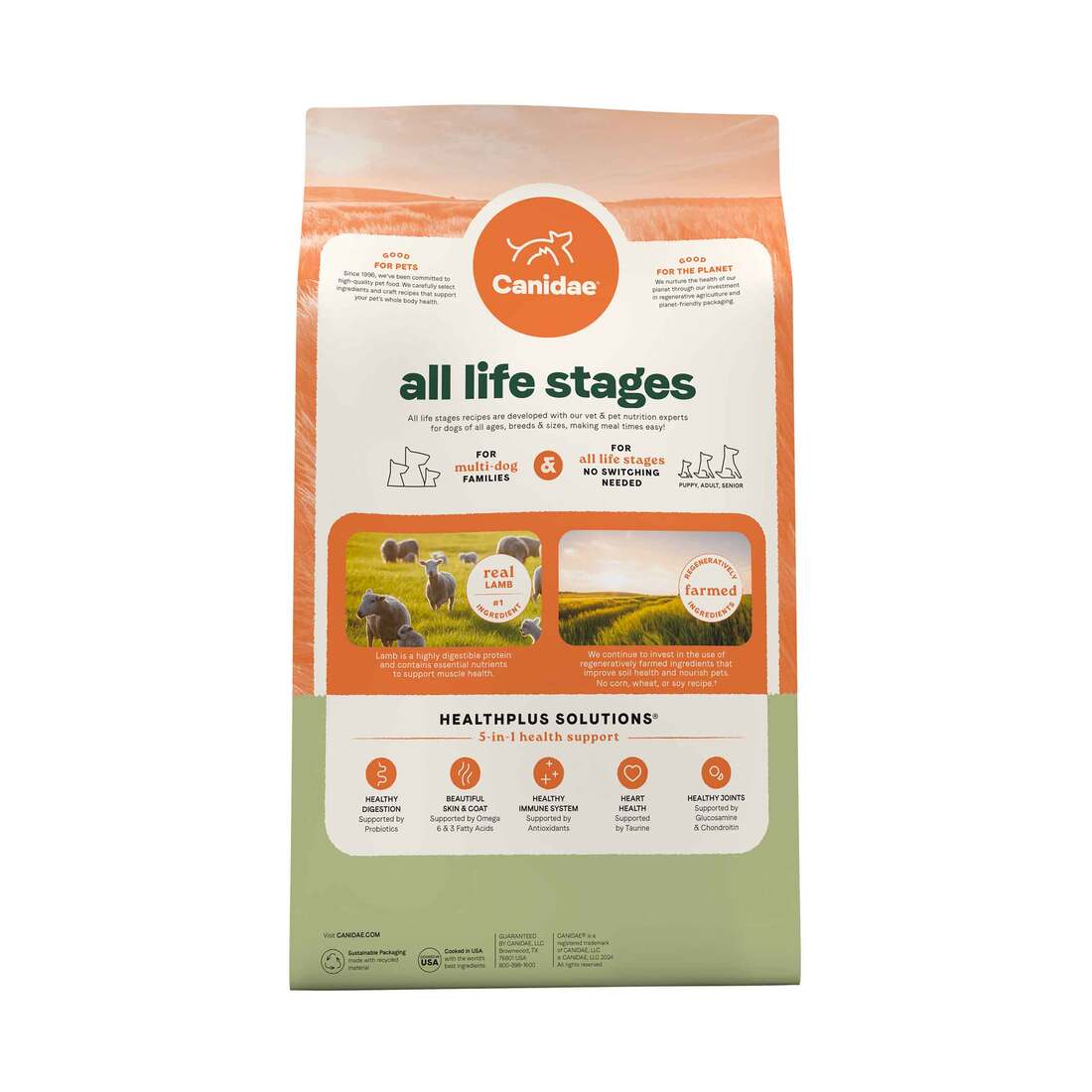 Canidae All Life Stages Dry Dog Food, Real Lamb & Ancient Grains Recipe, 27 Pounds