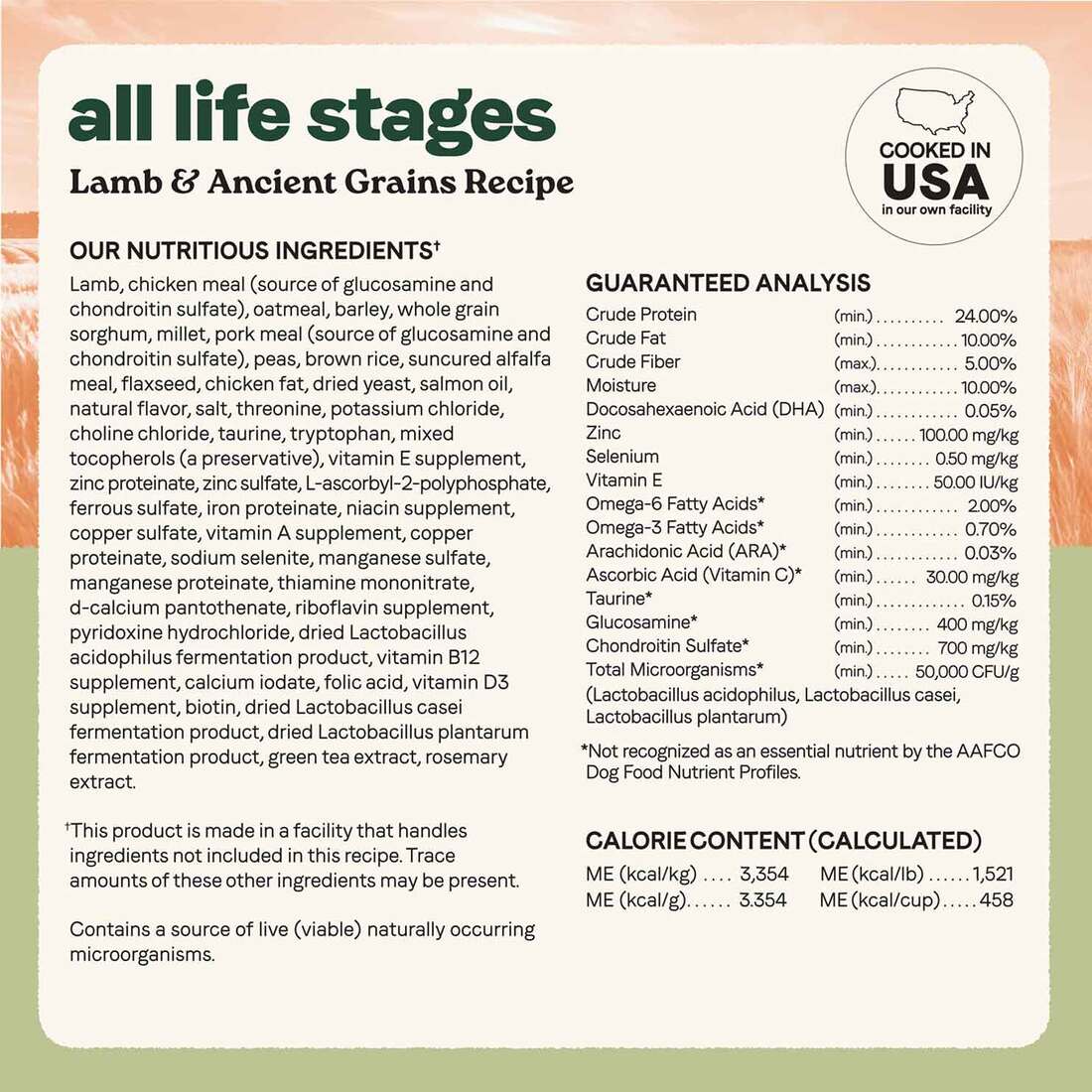 Canidae All Life Stages Dry Dog Food, Real Lamb & Ancient Grains Recipe, 27 Pounds