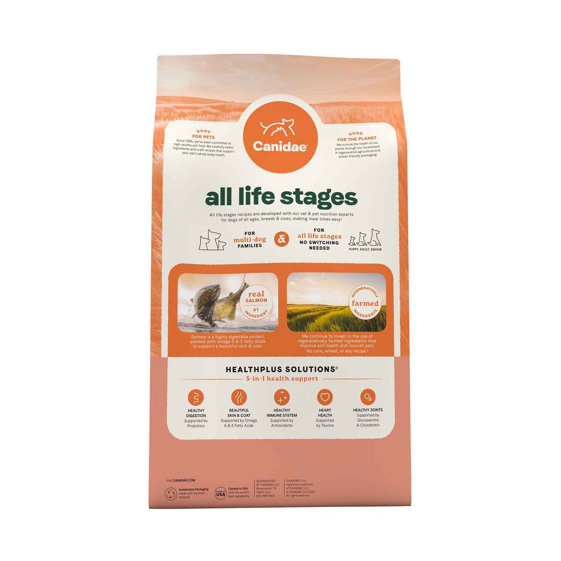 Canidae All Life Stages Dry Dog Food, Real Salmon & Ancient Grains Recipe, 5 Pounds