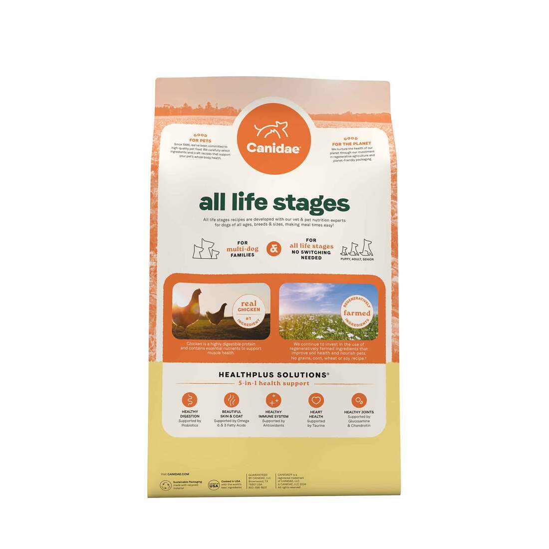 Canidae All Life Stages Dry Dog Food, Real Chicken & Potato Recipe, 4 Pounds