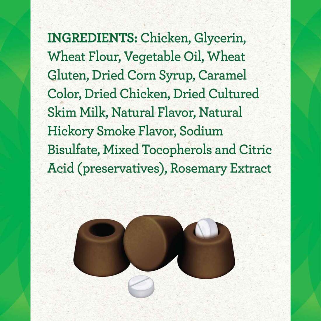 GREENIES PILL POCKETS for Dogs Tablet Size Natural Soft Dog Treats, Hickory Smoke Flavor, 3.2 Ounce 