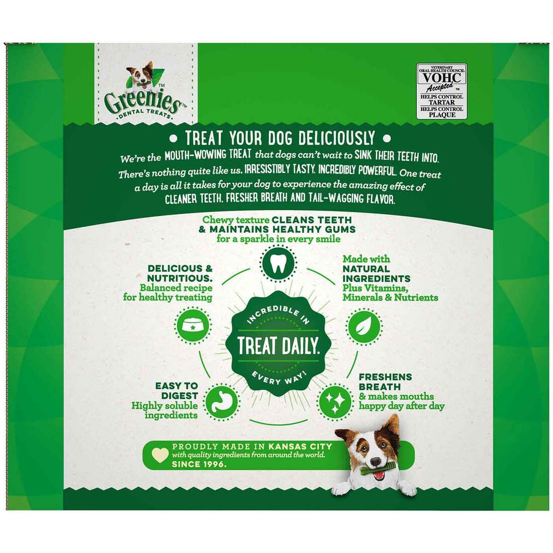 GREENIES Original Large Natural Dental Care Dog Treats, 54 Ounce Pack (34 Treats)