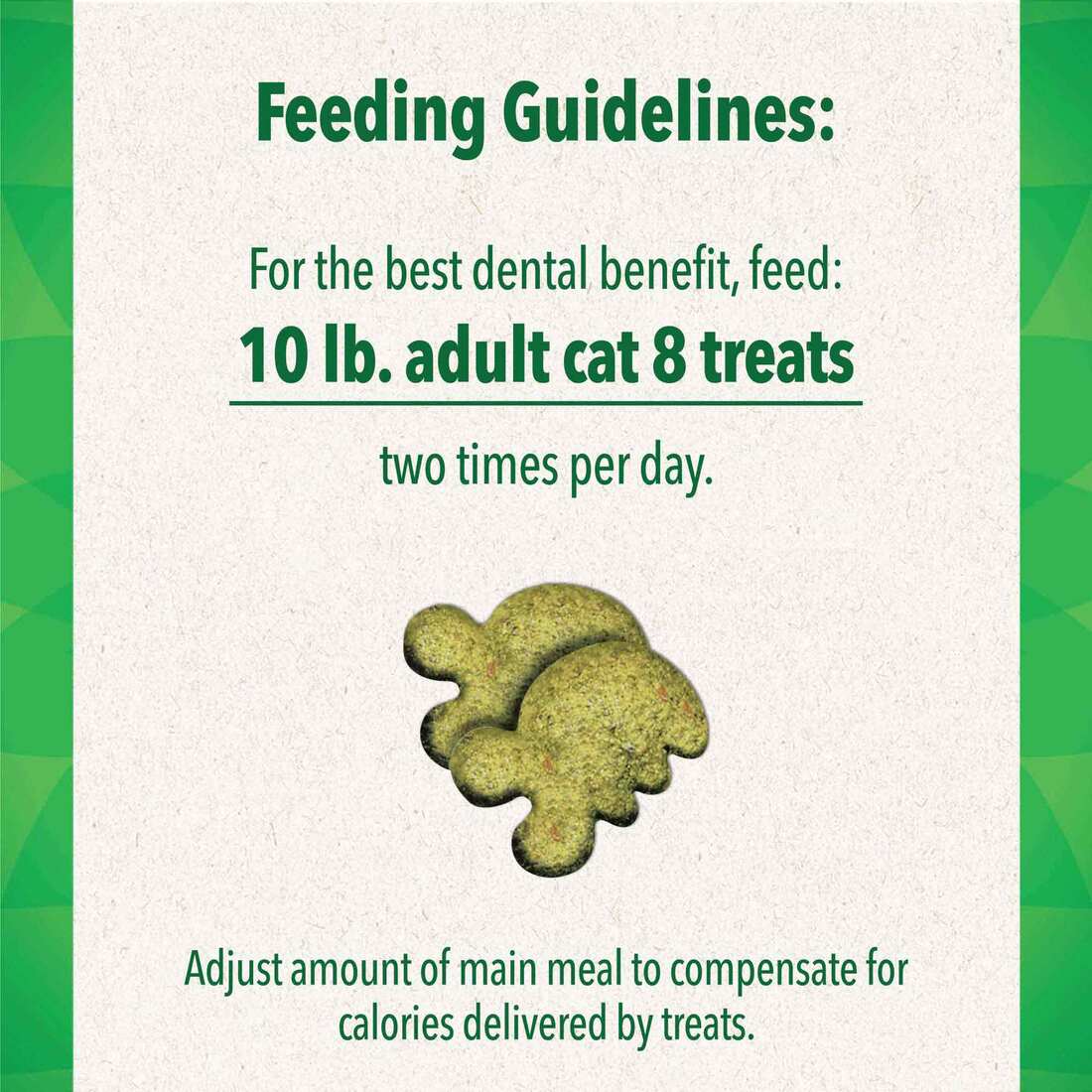 FELINE GREENIES Adult Dental Cat Treats, Oven Roasted Chicken Flavor, 9.75 Ounce Tub