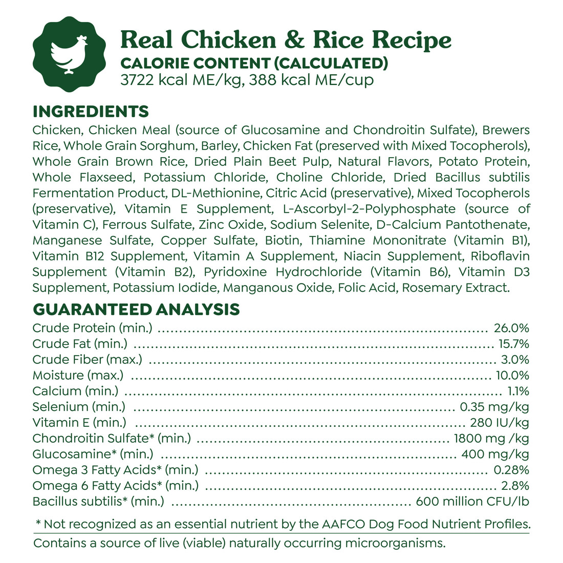 Greenies Smart Essentials Adult High Protein Dry Dog Food, Real Chicken & Rice Recipe, 6 Pound Bag