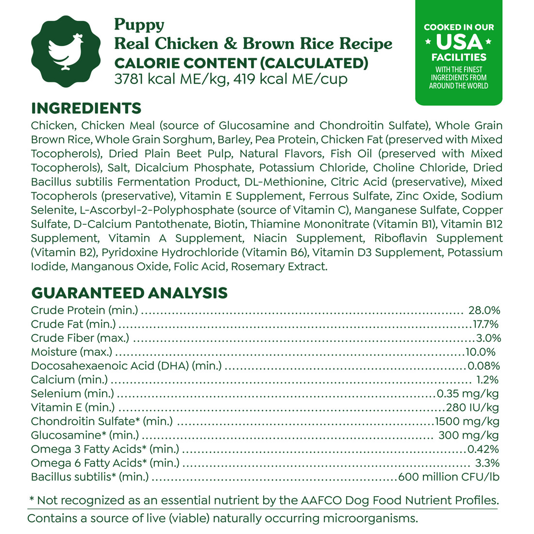Greenies Smart Essentials Puppy High Protein Dry Dog Food, Real Chicken & Brown Rice Recipe, 27 Poun