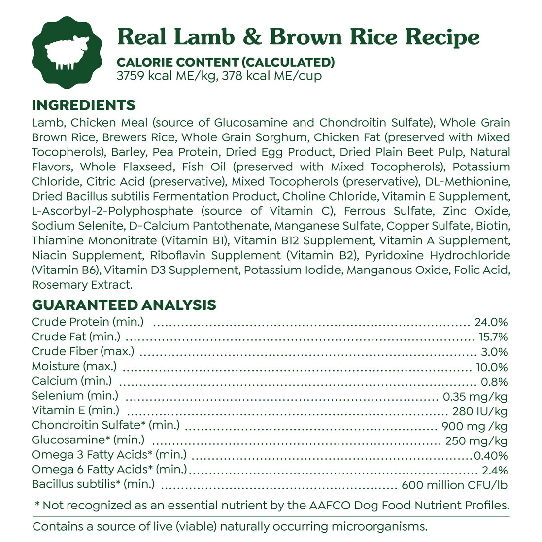 Greenies Smart Essentials Sensitive Digestion & Skin Adult Dry Dog Food, Real Lamb & Brown Rice Reci
