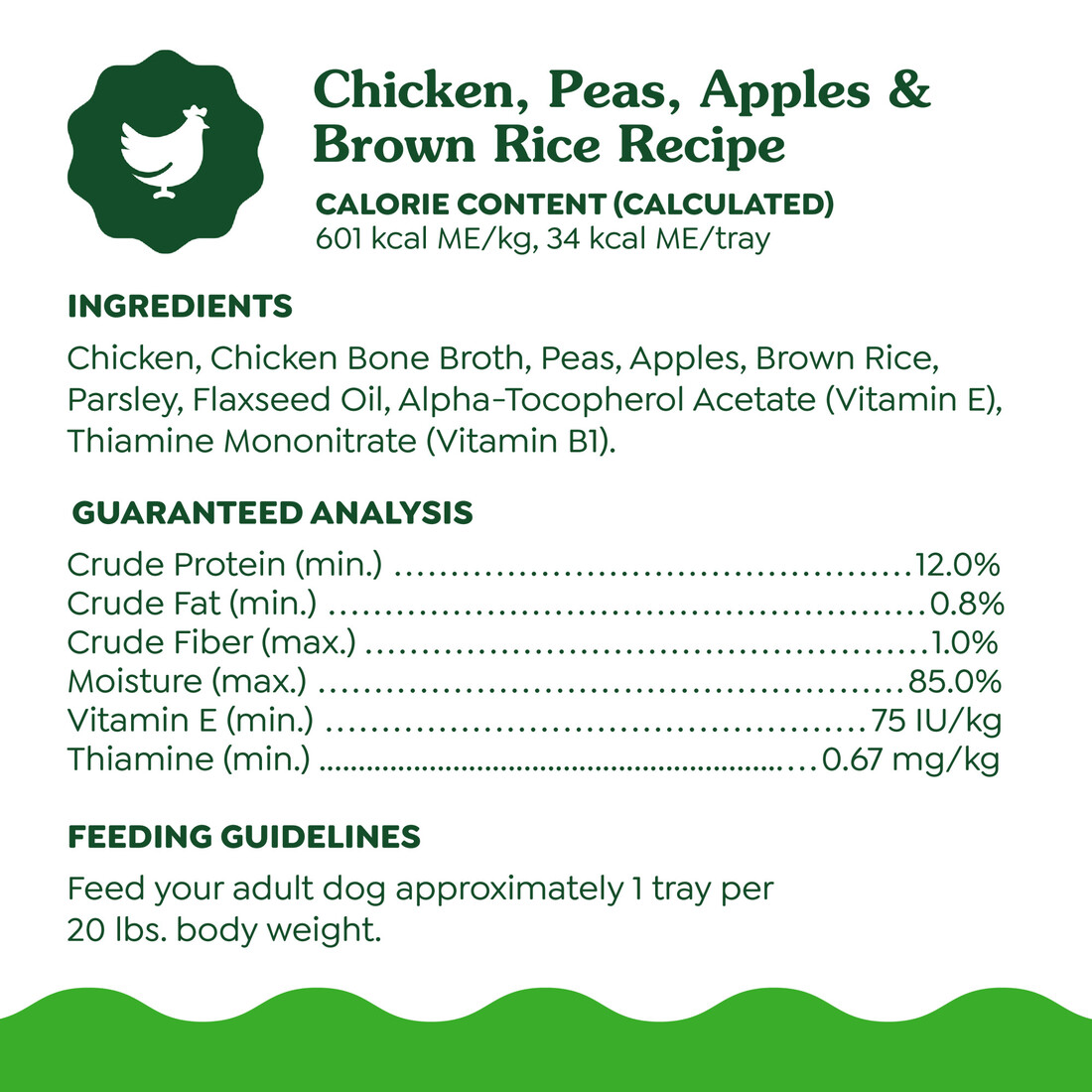 Greenies Smart Topper Wet Mix-In for Dogs, Chicken, Peas, Apples & Brown Rice Recipe, 2 Ounce Tray