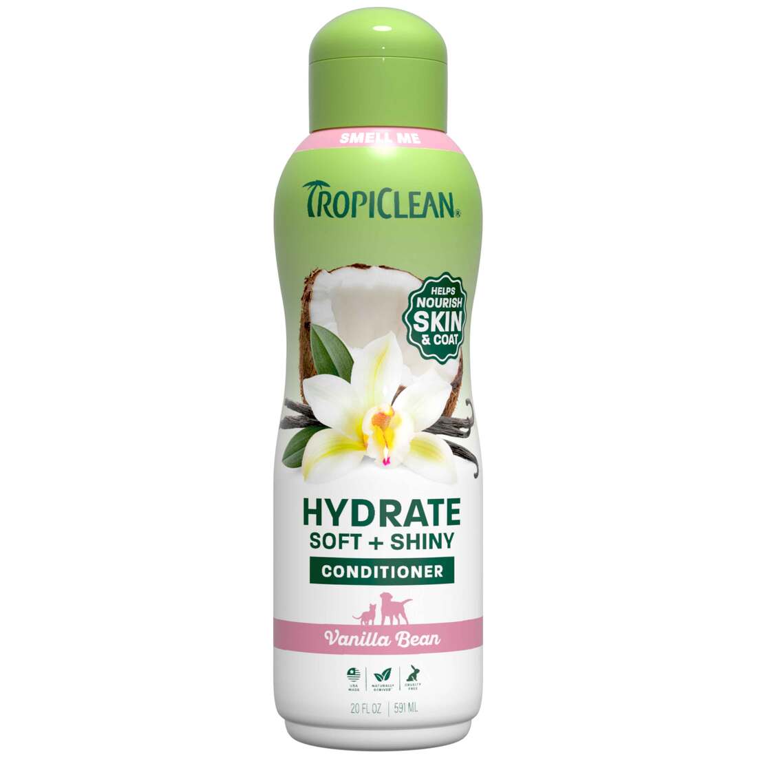 TropiClean Kiwi & Cocoa Butter Pet Conditioner, 20 ounce | Pet