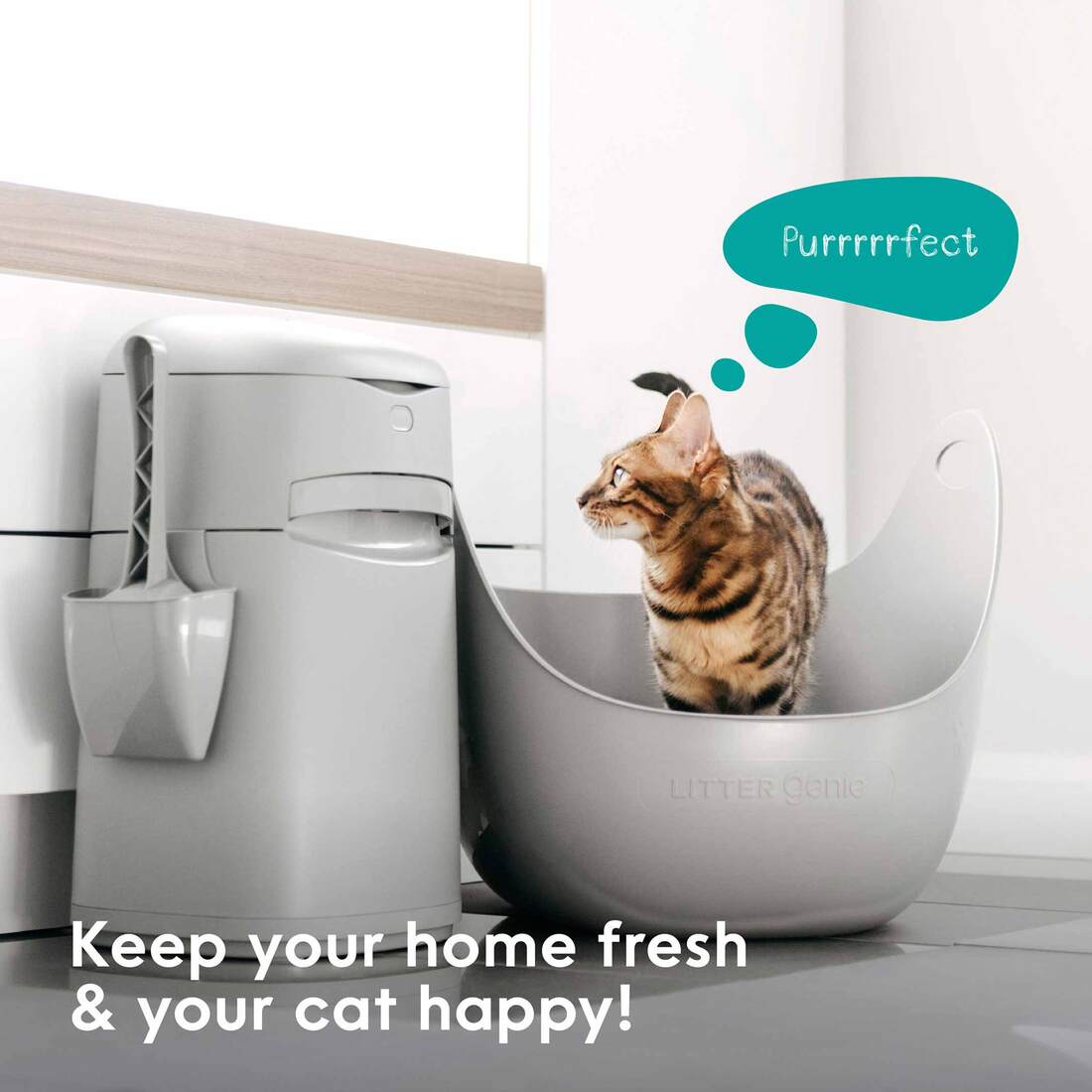 Litter Genie Cat Supplies Easy Roll Pail With Refills