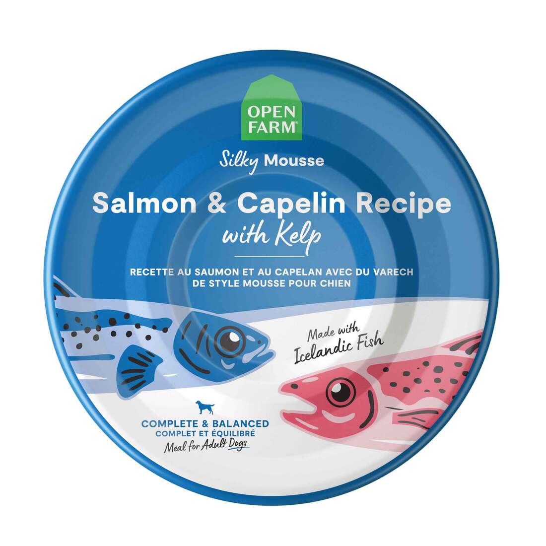 Open Farm Silky Mousse Wet Dog Food, Salmon, Capelin, Kelp, 7