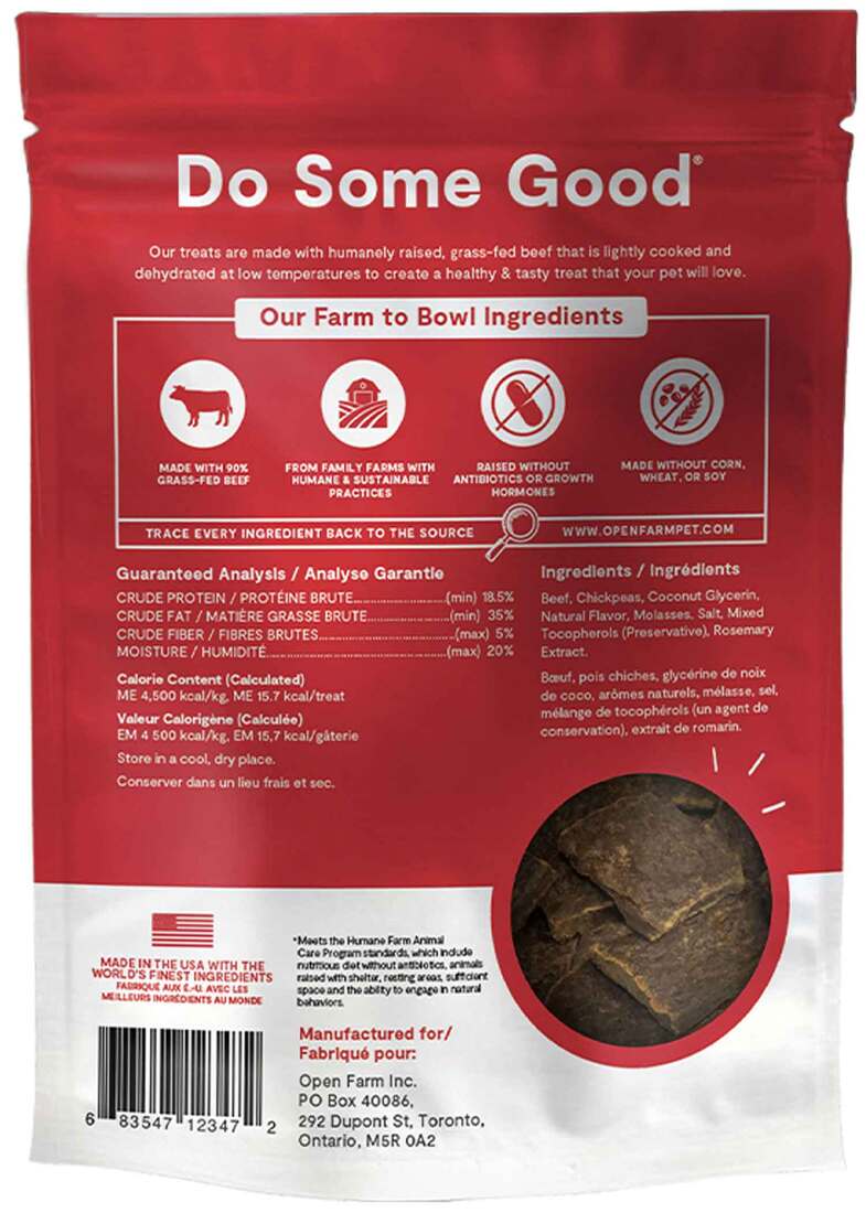 Open Farm Dehydrated Beef Dog Treat, 4.5 Ounces