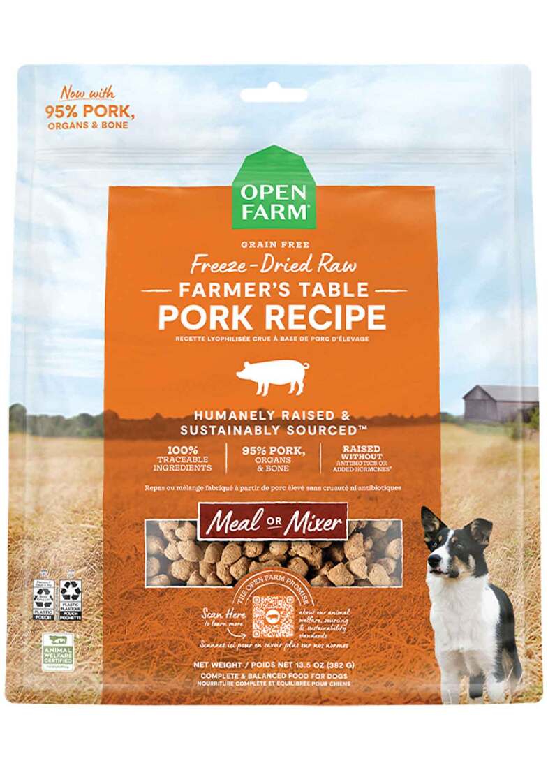 Open Farm Freeze Dried Morsels Pork Dog Food, 22 Ounces