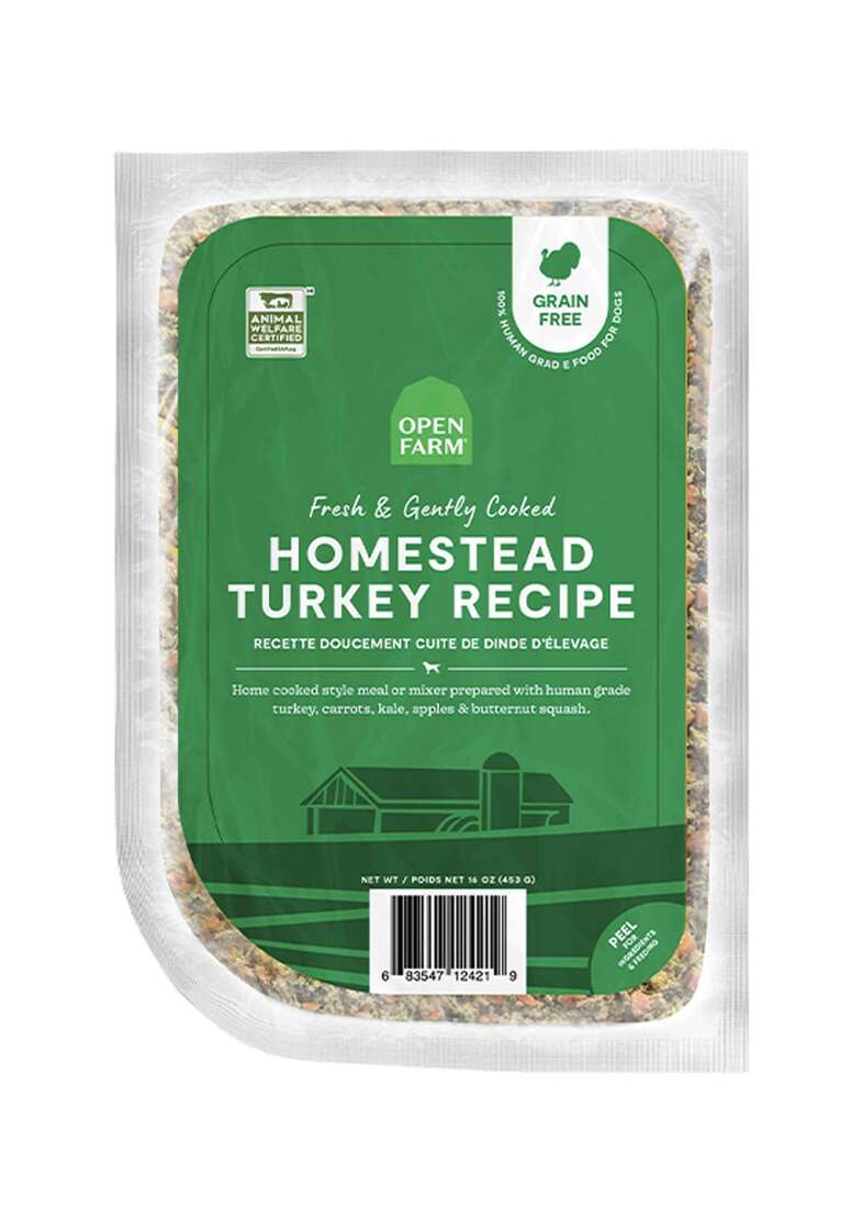 Open Farm Gently Cooked (Human Grade) Frozen Dog Food, Turkey, 96 Ounces - Not Available For Deliver