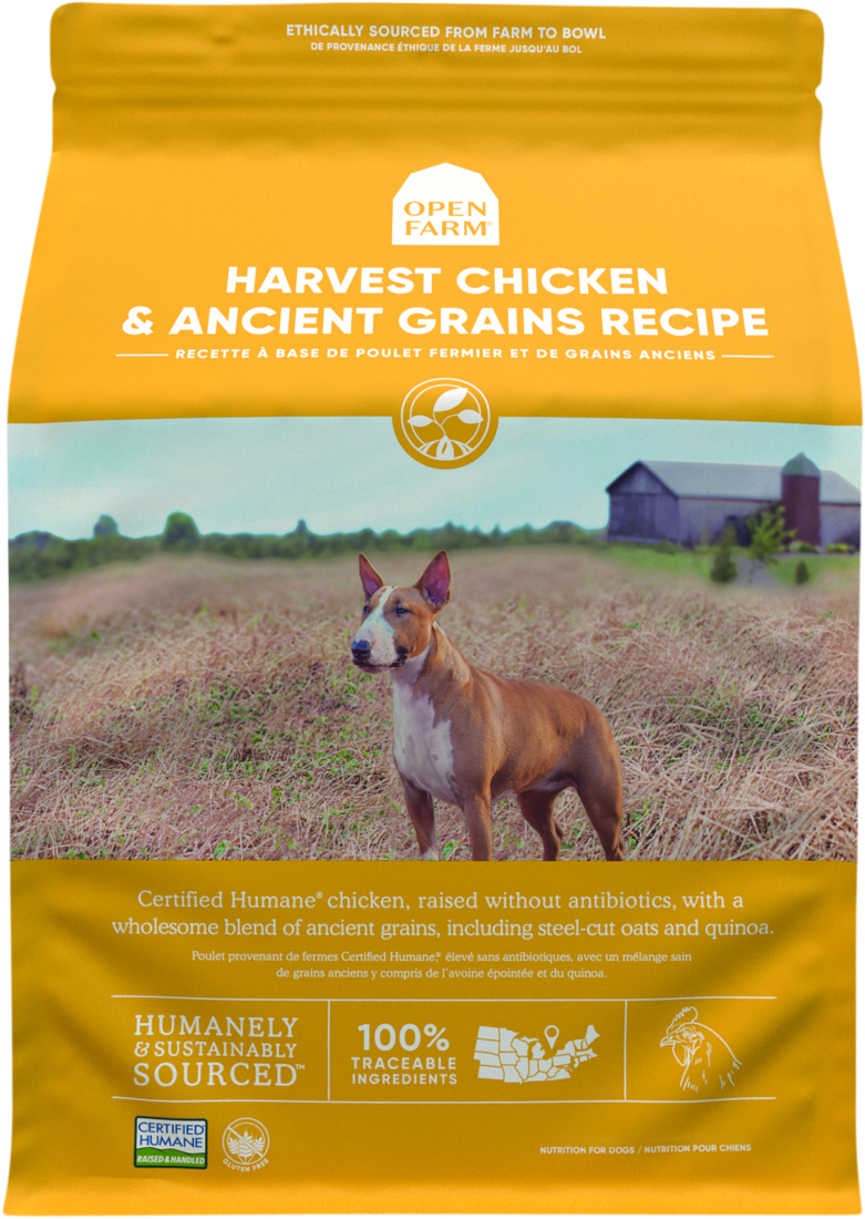 Open Farm Harvest Chicken & Ancient Grains Recipe Dry Dog Food, 4 Pounds