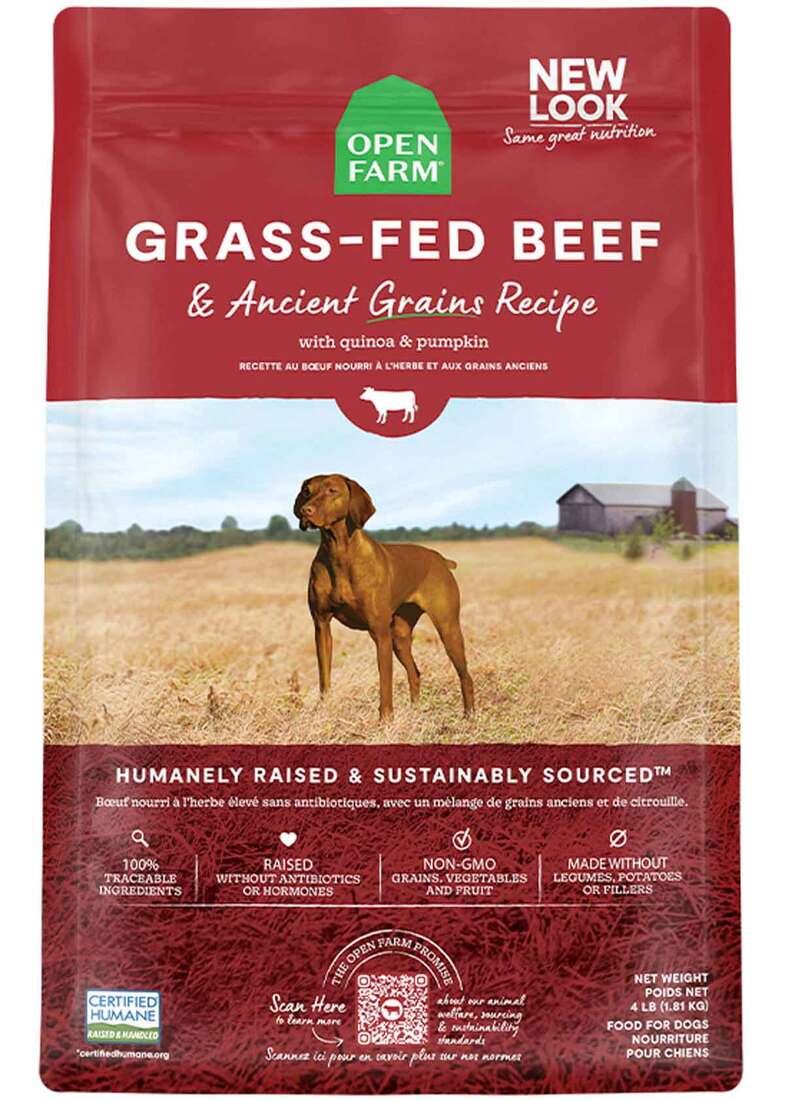 Open Farm Dry Dog Food, Ancient Grain Beef, 4 Pounds