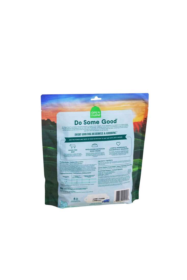 Open Farm Goodbowl Freeze-Dried Raw Dog Food, Grass-Fed Beef