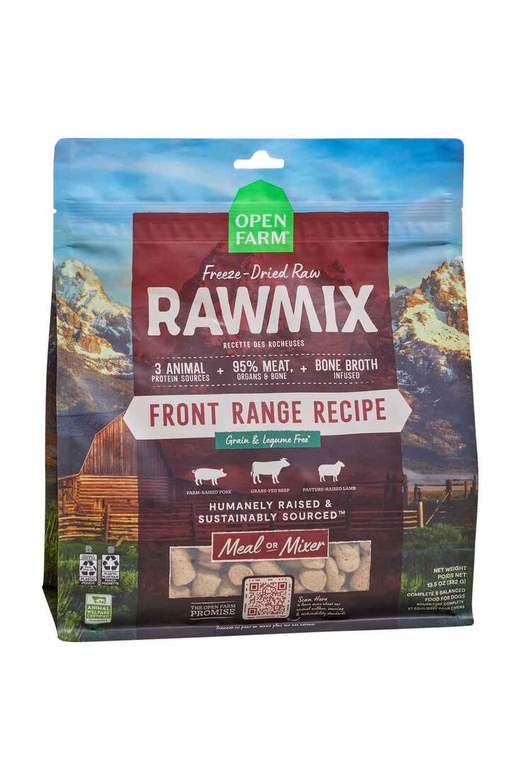 Open Farm Rawmix Grain Free Freeze Dried Dog Food, Front Range