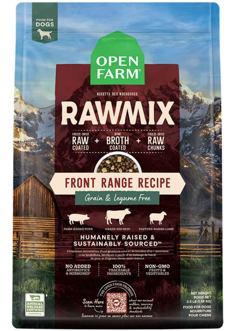 Open Farm RawMix Dog Food, Front Range Recipe, 3.5 Pounds
