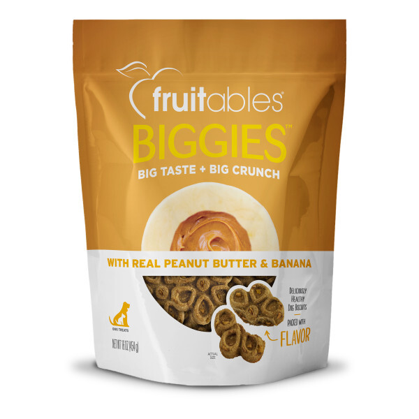 Fruitables Biggies Peanut Butter & Banana Dog Treats, 16 Ounces