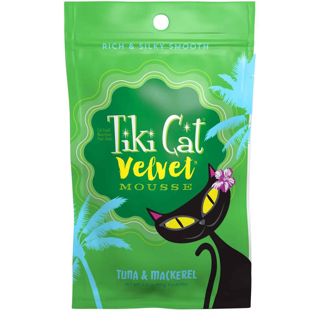 Tiki Cat Natural Wet Cat Food, Velvet Tuna and Mackerel, 2.8 Ounces