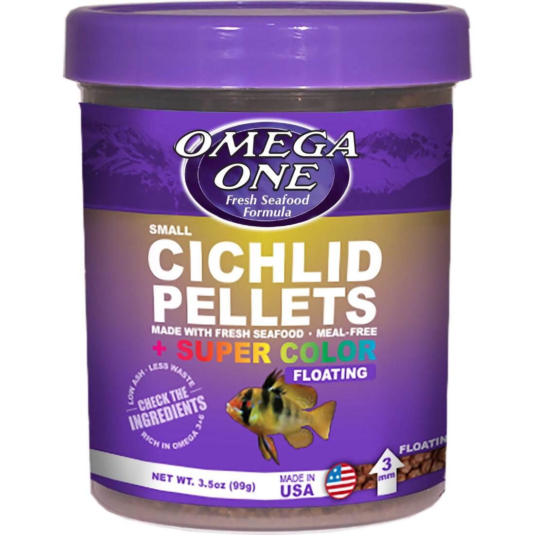 Cichlid Pellets - Small Floating 3.5 Ounces