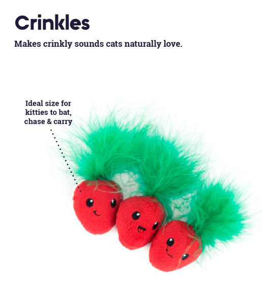 Catstages Straw-Babies Cat Dental Catnip Toy, 3 Pack