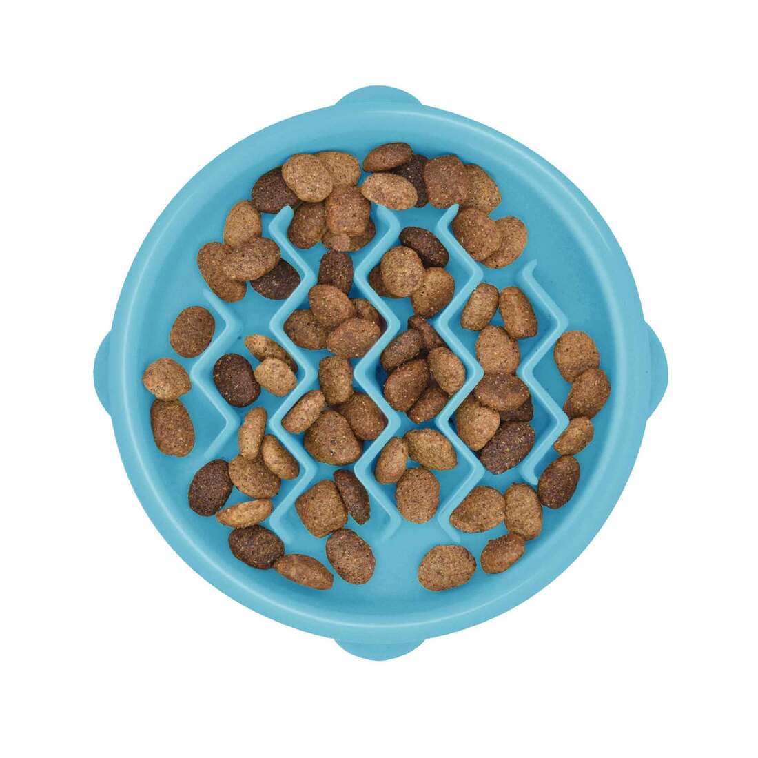 Catstages Kitty Slow Feeder Cat Bowl, Blue