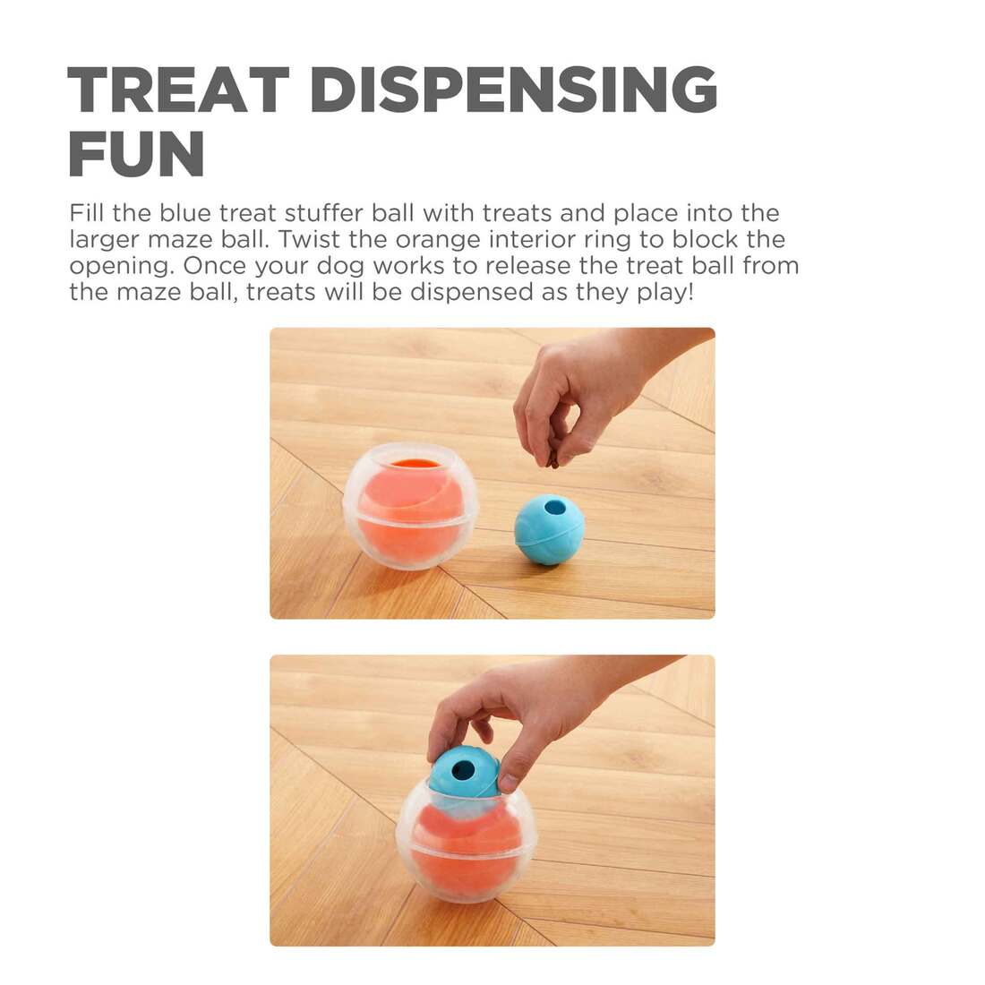 Nina Ottosson by Outward Hound Dog Rumble Puzzle Interactive Dog Ball Puzzle & Treat Maze