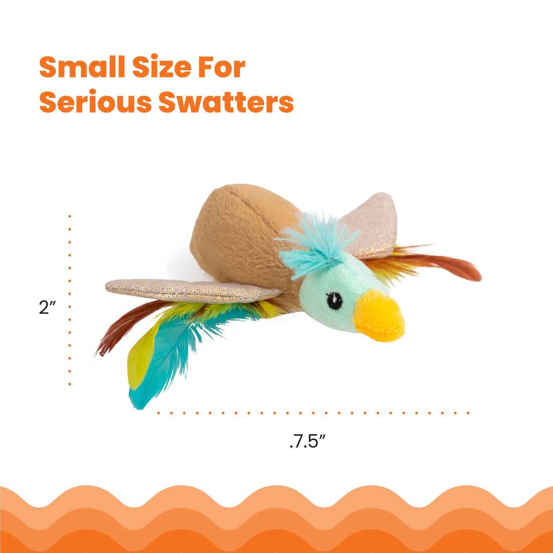 Catstages Flapperz Duck Plush Interactive Catnip Cat Toy