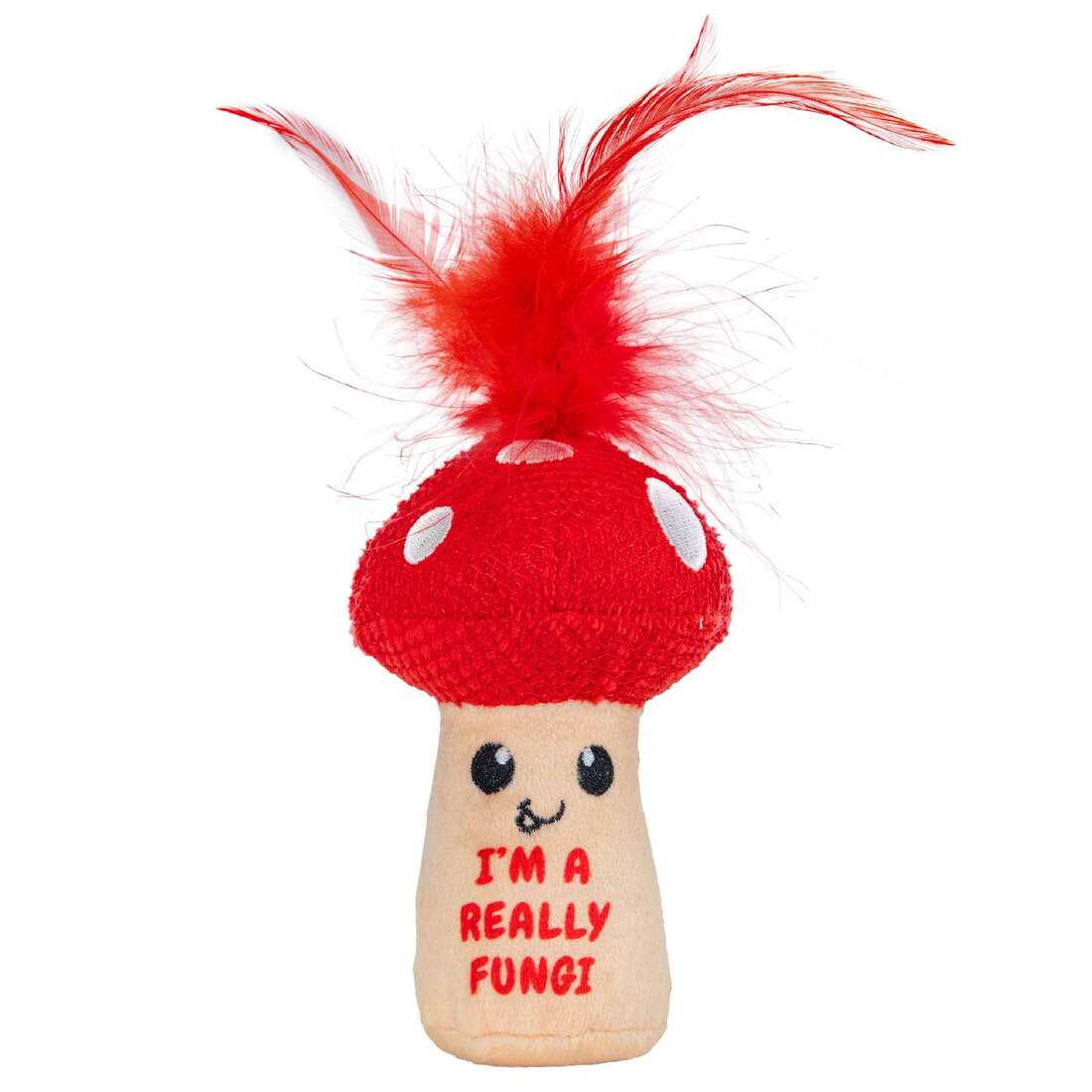 Catstages A Really Fungi Mushroom Kicker Cat Toy, Red