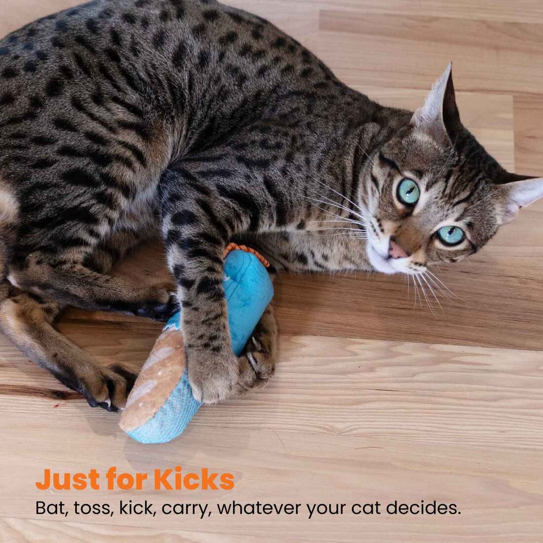 Catstages Loaf Catnip Kicker Cat Toy, Tan