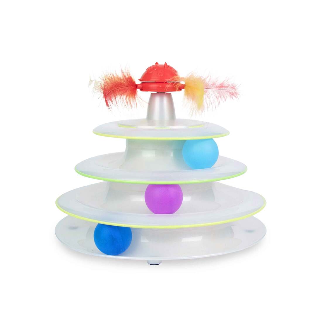 Catstages Tower Of Tracks Mushroom Topper Cat Toy, White