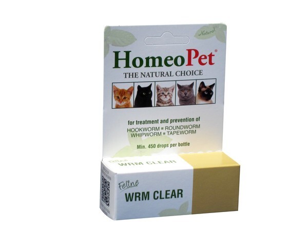 HomeoPet Feline WRM Clear, 15 milliliters