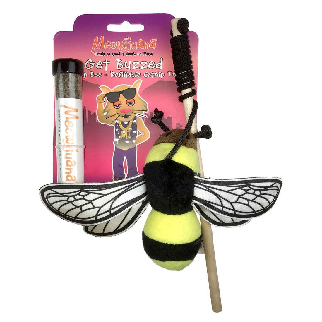Meowijuana Catnip Wand Get Buzzed Cat Toy