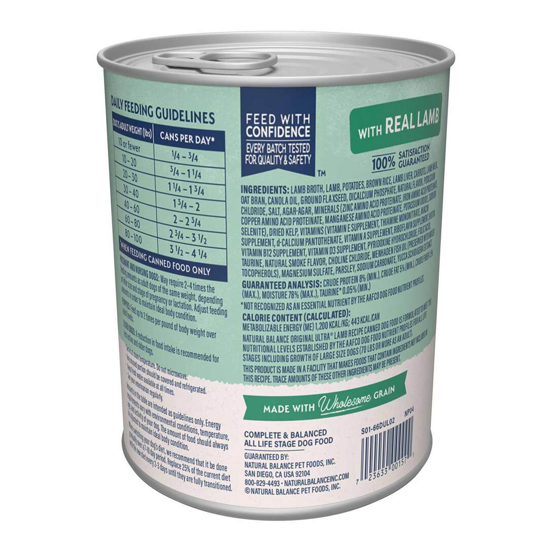 Natural Balance® Ultra Premium Lamb Canned Dog Formula, 13 Ounces