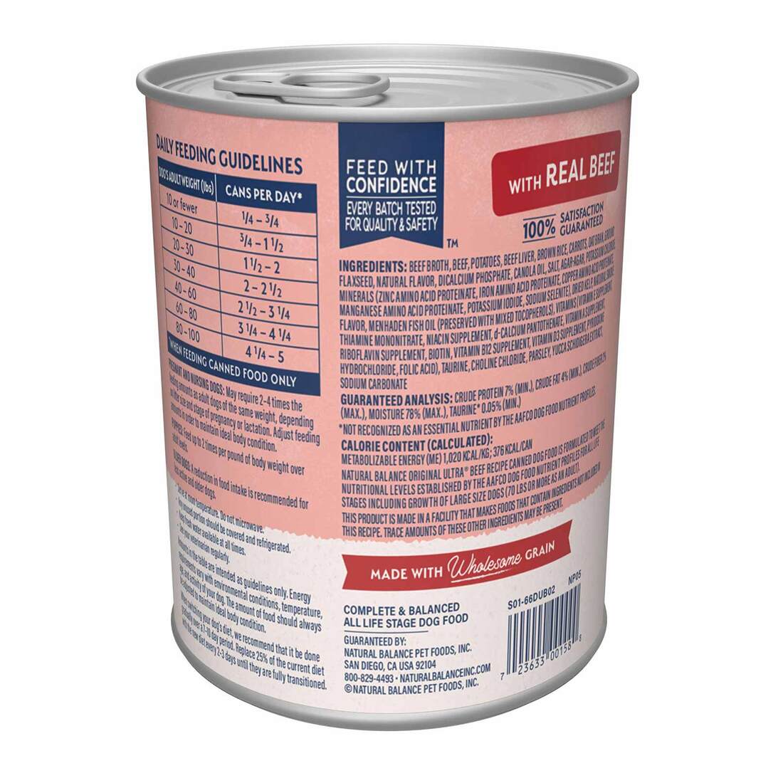 Natural Balance® Ultra Premium Beef Canned Dog Formula, 13 Ounces