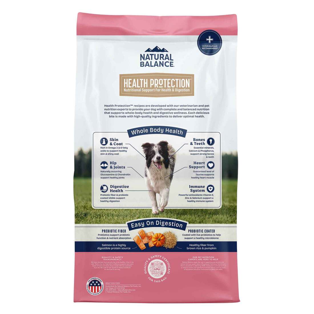 Natural Balance Health Protection Dry Dog Food, Salmon, Brown Rice & Pumpkin Recipe, 4 Pounds