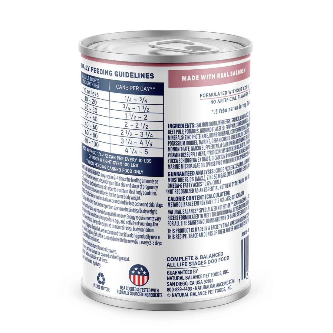 Natural Balance Specialized Nutrition Wet Dog Food, Sensitive Skin
