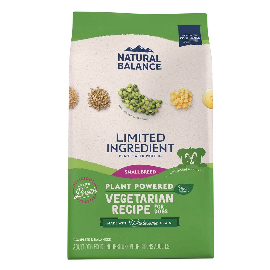 Natural Balance® Limited Ingredient Small Breed Dry Dog Food, Vegetarian Recipe with Vegetable Broth
