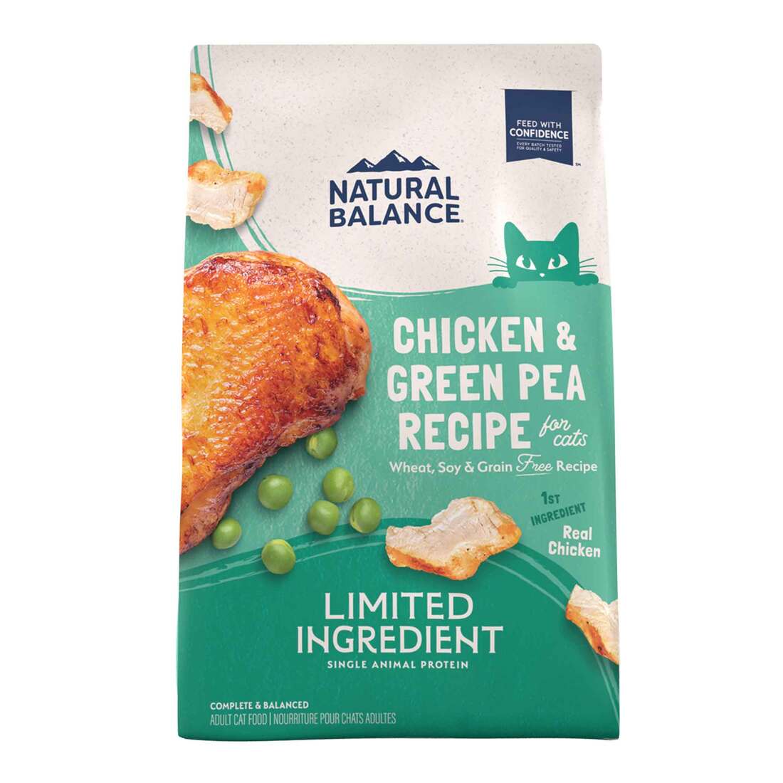 Natural Balance Limited Ingredient Grain Free Dry Cat Food, Chicken & Green Pea Recipe, 4 Pounds