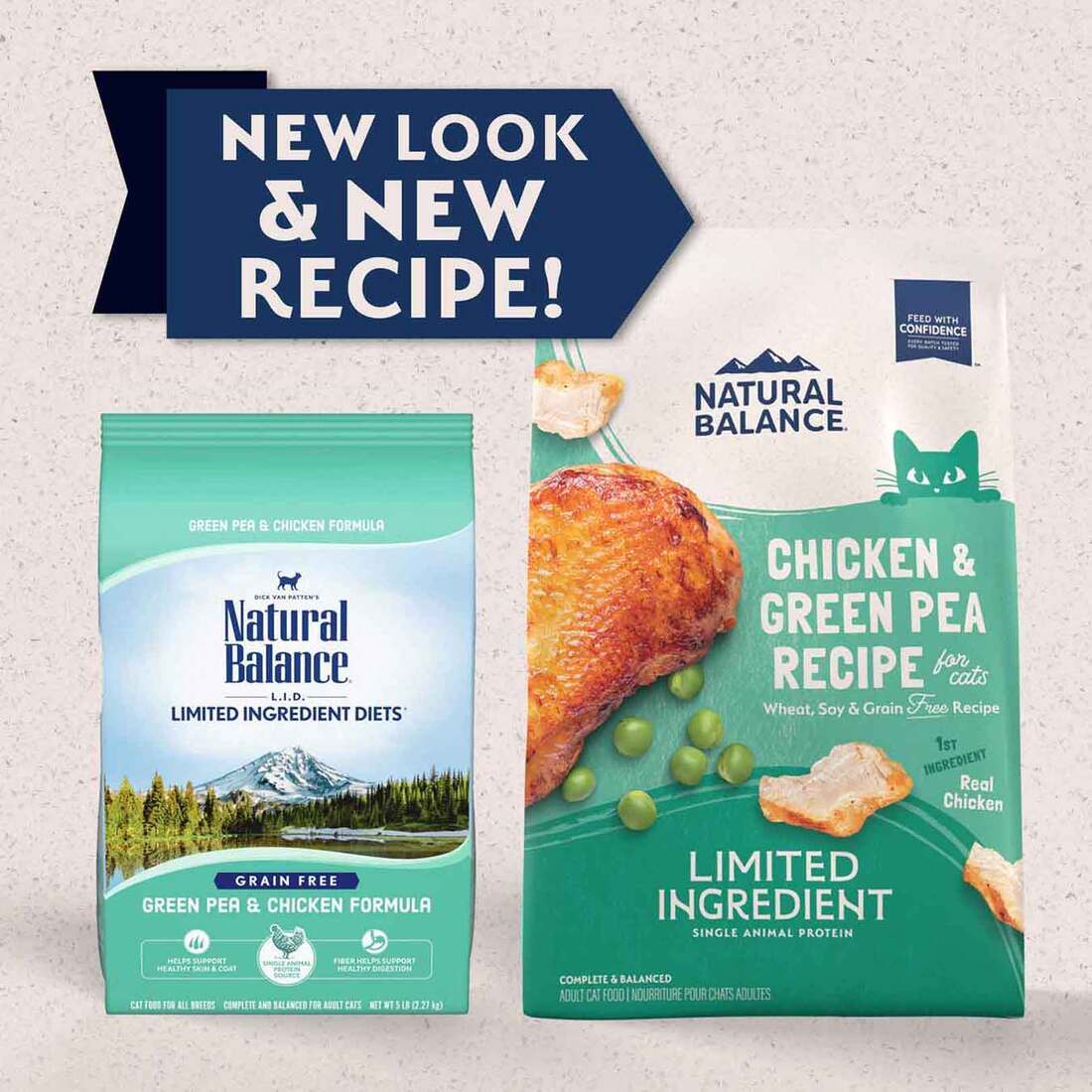 Natural Balance Limited Ingredient Grain Free Dry Cat Food, Chicken & Green Pea Recipe, 4 Pounds
