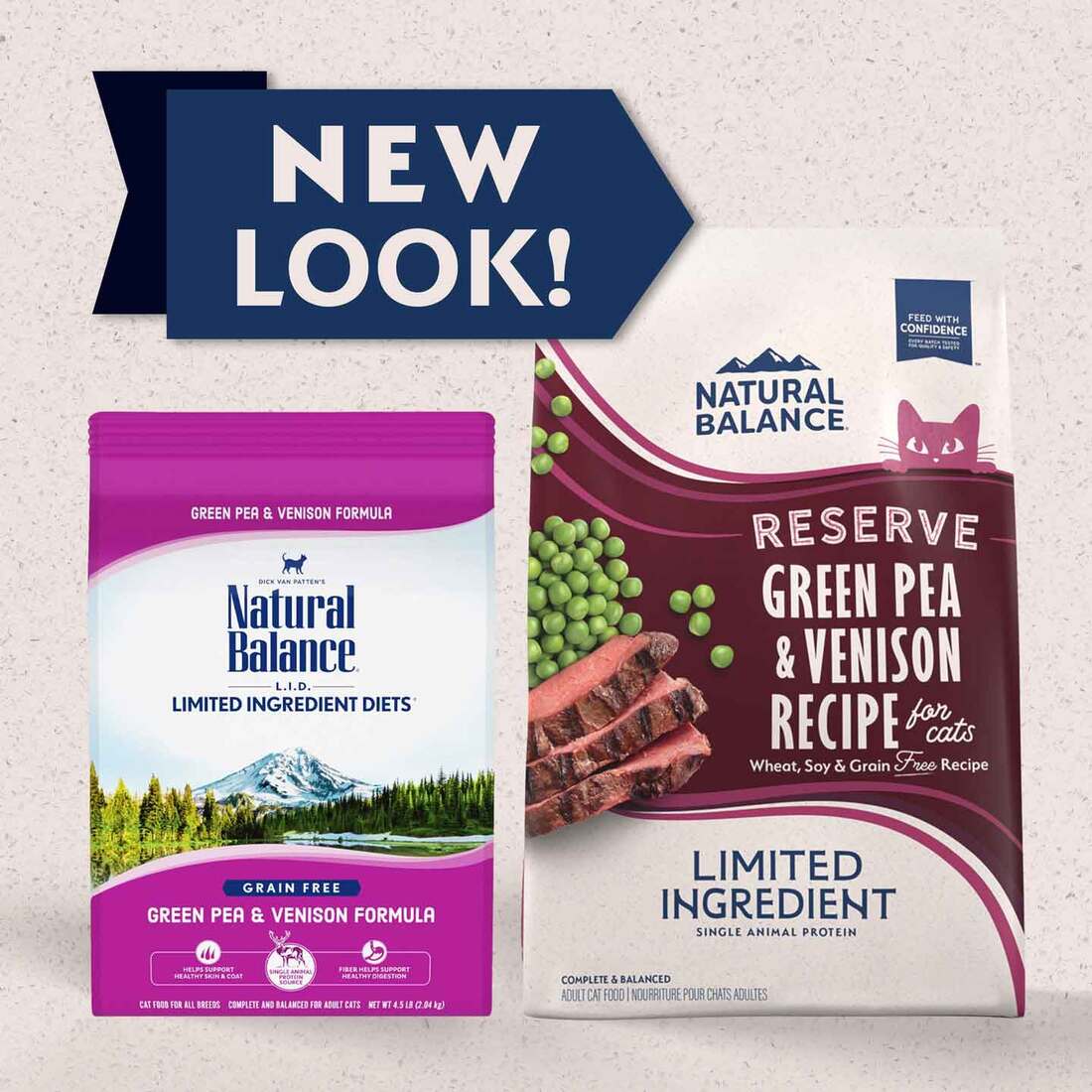 Natural Balance Limited Ingredient Reserve Dry Cat Food, Green Pea & Venison Recipe, 4 Pounds