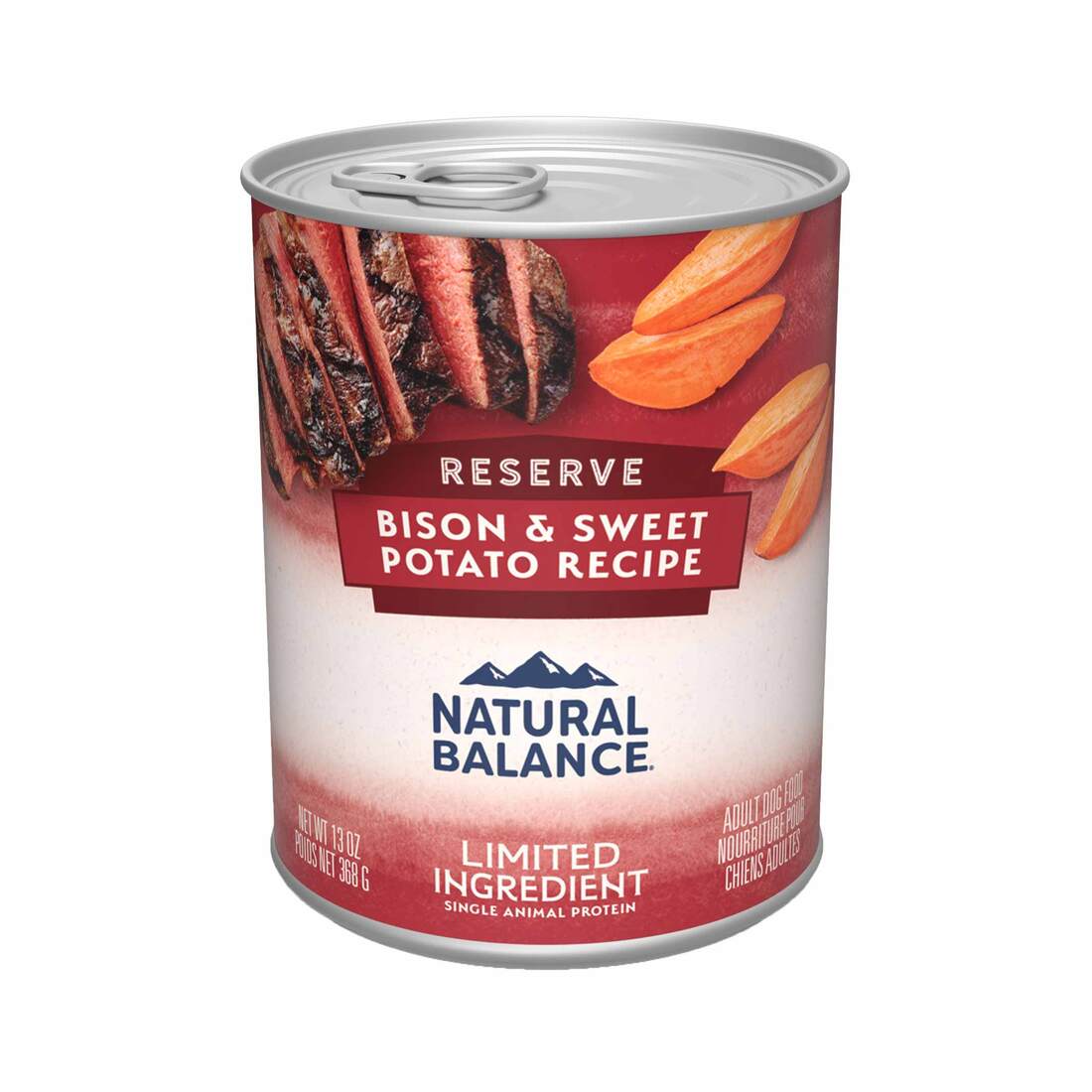 Natural Balance® L.I.D. Limited Ingredient Diets® Buffalo & Sweet Potato Canned Dog Formula, 13 Ounc